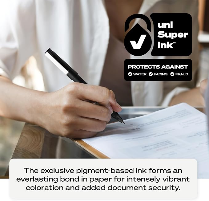 uniball Roller Rollerball Pens, Micro Point - Image 6