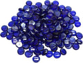 10 lb Cobalt Blue Glass Beads for Vases, Glass Pebbles, Cobalt Blue Flat Glass by Unknown