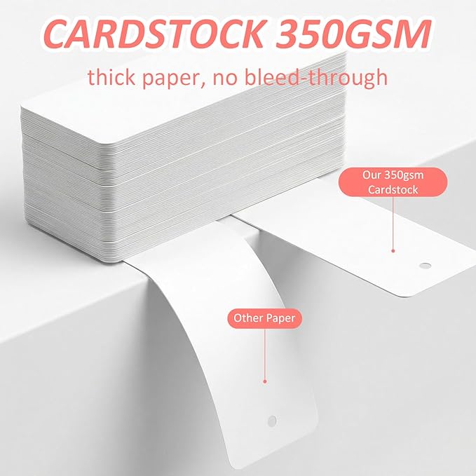 MXCOIRTP 120 Pcs Blank Bookmarks - Image 3