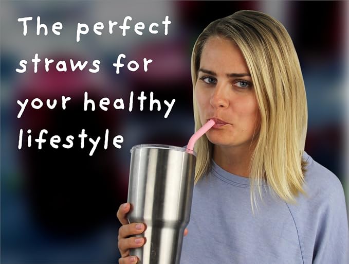 Reusable Silicone Drinking Straws - Image 4