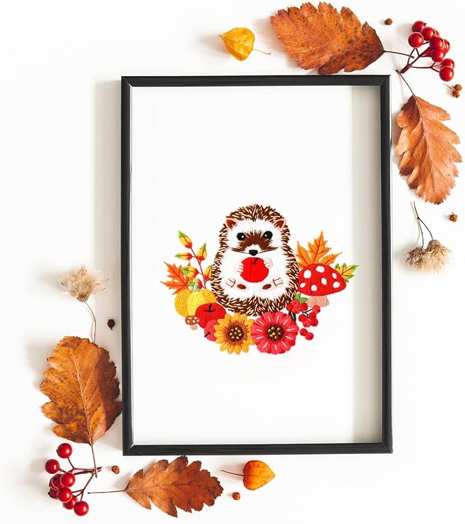Louise Maelys Cute Hedgehog Embroidery Kit - Image 7
