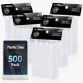500 Count Card Sleeves – Matte Clear Trading Card Sleeves, Polypropylene by Mlikero