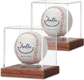JupDec Baseball Display Case, Autograph Baseball Stand Box by JupDec