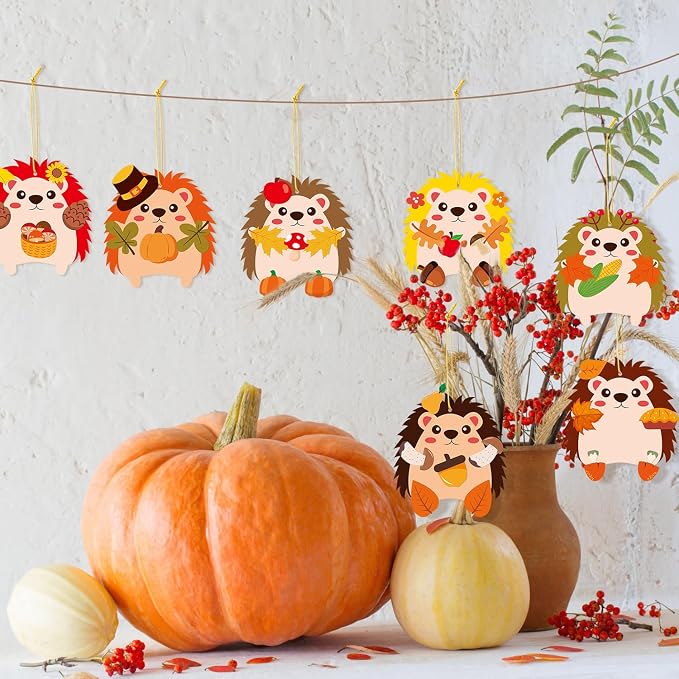 3sscha 40 Packs Fall Hedgehog Craft Kit - Image 6