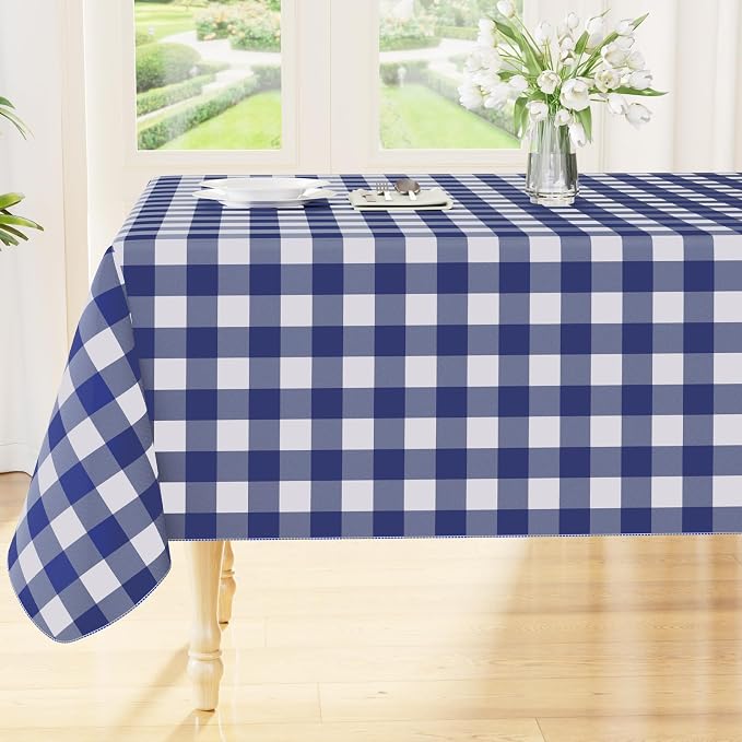 Smiry Square Table Cloth, Waterproof Vinyl Tablecloth by Smiry