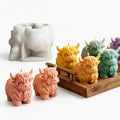 Highland Cow Silicone Molds 3D Animal Candle Soap Resin Casting DIY Craft | by JDHSilicone