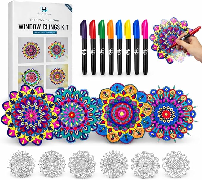 Hula Home Stained Glass Mandala Art Kit by HulaHome