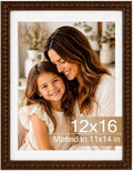 Solid Wood 12x16 Picture Frame Beaded Frame by QOTIB