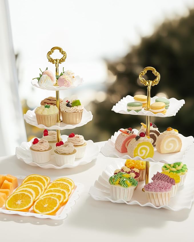 Kootek Dessert Cupcake Stand, 3 Tiered Cup Cake Holder Tower Stand Riser& - Image 7