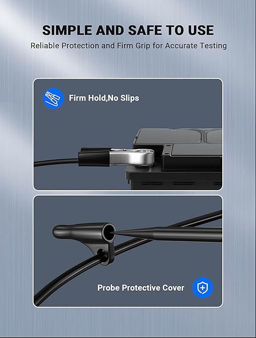 Automotive Test Light with 3-48V LED Digital Readout, Automotive Circuit Tester with Voltmeter and Polarity Indicator Light, Electrical Voltage Test Pen with Stainless Probe for Fuse Car/Vehicles
