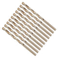Drill Bit, #25 Cutting Diameter, 4341 HSS Gold Finish 135° Cutting Angle Number Jobber Bits - (Applications: for Drilling Soft Metal Plastic Wood), 10-Pieces