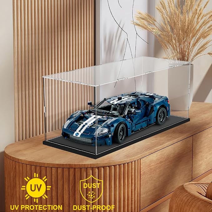 Acrylic Display Case Box for 1/12 Scale Model Car, Dustproof Protective - Image 3