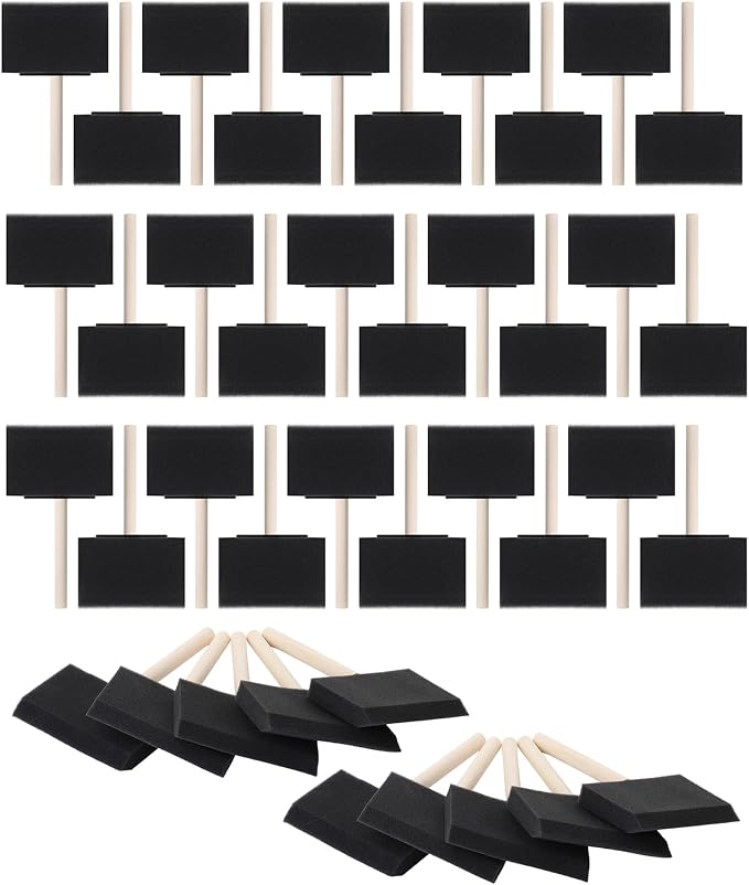 Bates- Foam Paint Brushes, 4 Inch, 40 Pack by BatesChoice