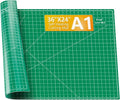 Ecraft 24"x36" Self-Healing Sewing Mat: Large Double Sided Green 5-Ply Hobby Mat by ecraft