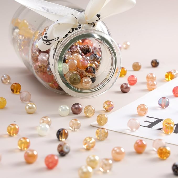 DUQGUHO 8mm Champagne Gold Beads - Image 2