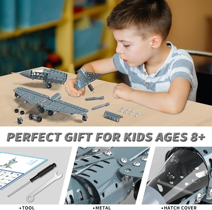 Lucky Doug STEM Building Projects Model Airplane Jet Set - Image 3