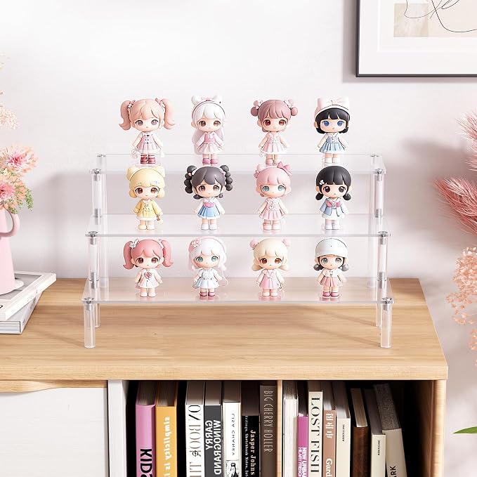 2 Packs Acrylic Display Stand Riser, 3 Tier Perfume Organizer Cupcake Stand | - Image 6