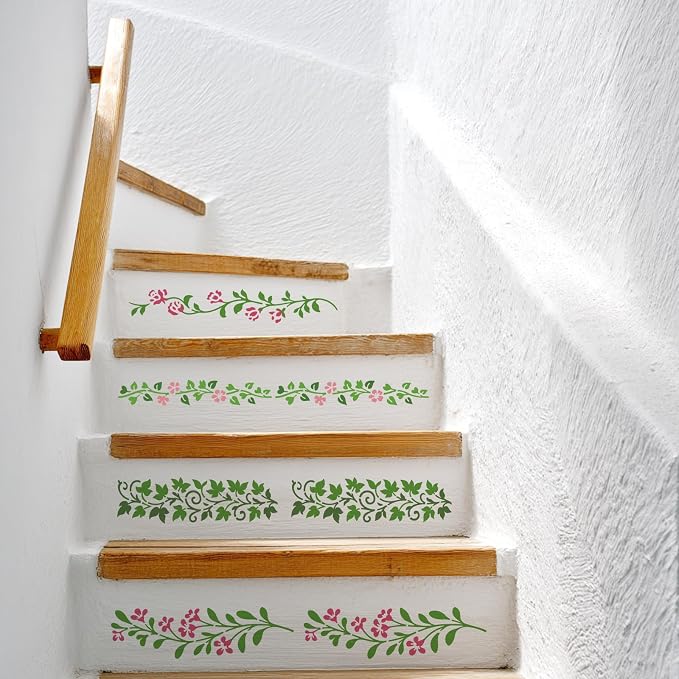 INFUNLY 16Pcs Leaf Vine Painting Stencil - Image 7