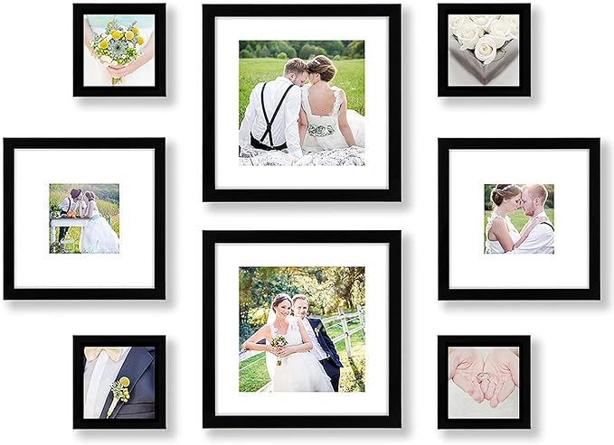 Americanflat Square Picture Frame Set in Black by Americanflat