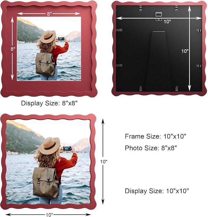 10x10 Wavy Picture Frame With Mat - Image 3