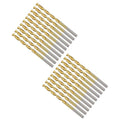 Drill Bit, 3/32" Cutting Diameter (2.381mm), 4241 HSS TiN Coated 118° Cutting Angle Versatile Jobber Bits - (Applications: for Drilling Plastic Wood Soft Thin Metal), 20-Pieces