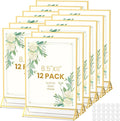 Acrylic Sign Holder 8.5X11 Double-Sided Gold Frames -12 Pcs | Gold Picture by AcrylicSignHolderMahjongRacks%EF%BC%8CMahjongBags