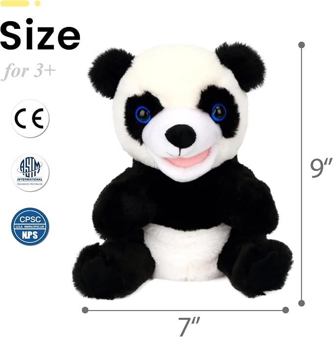 Easfan Panda Hand Puppet Plush Animal Toy - Image 5