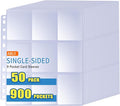 ABLY 900 Pocket Single Sided Card Sleeves, by ABLY