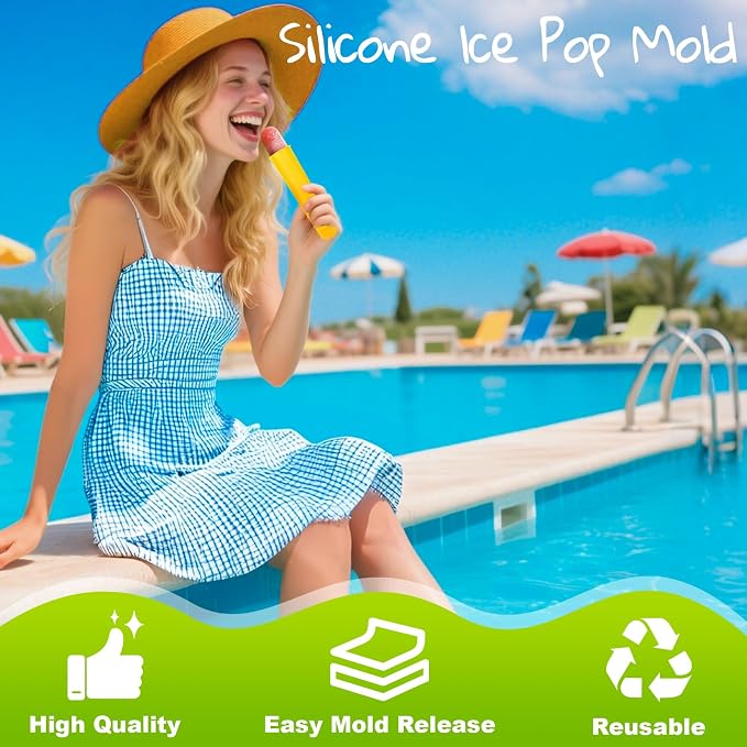 RAINFLOW 8 PCS Silicone Popsicle Molds - Image 8