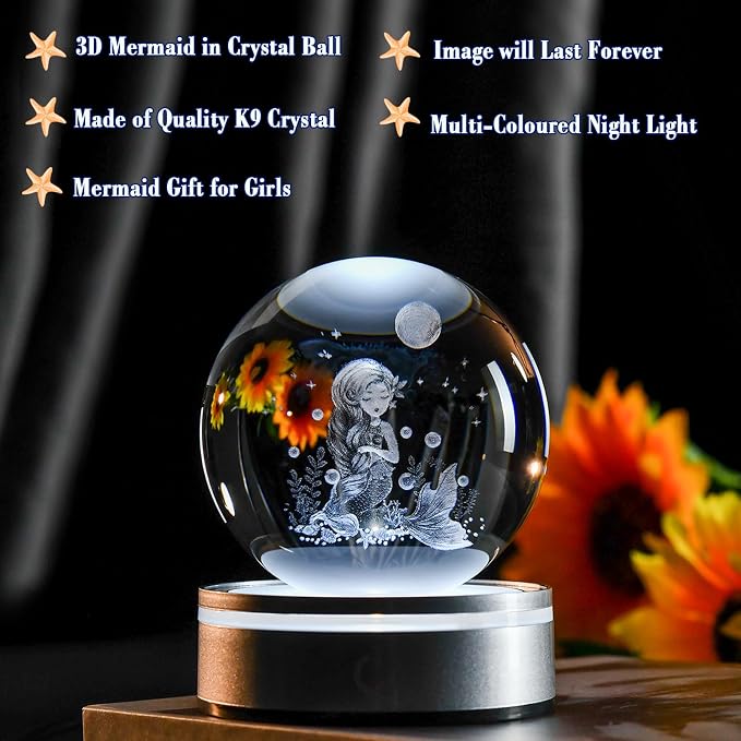 IFOLAINA Mermaid Crystal Ball Gifts - Image 2