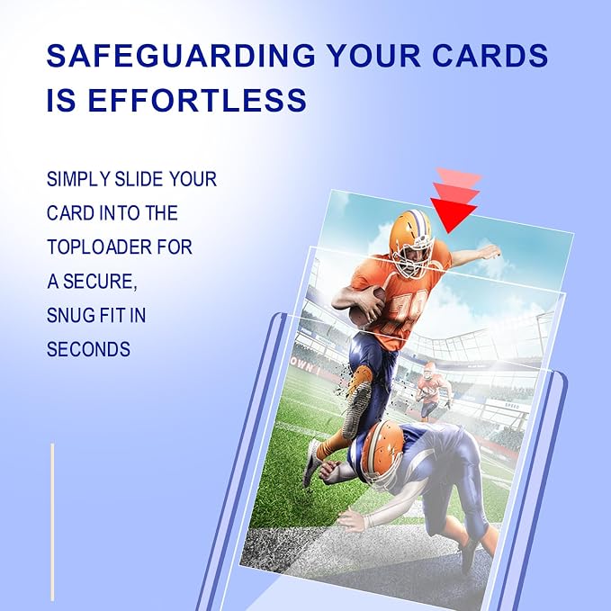 Prilino Topload Card Holders & Sleeves, Collectible Protectors, 300 Pack | - Image 6