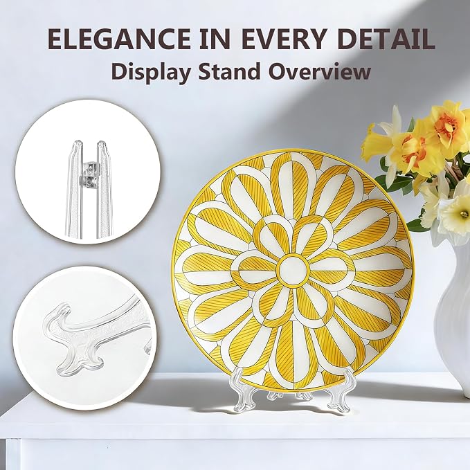 Artliving 7 Inch Clear Plastic Easels or Stand/Plate Holders to Display - Image 4