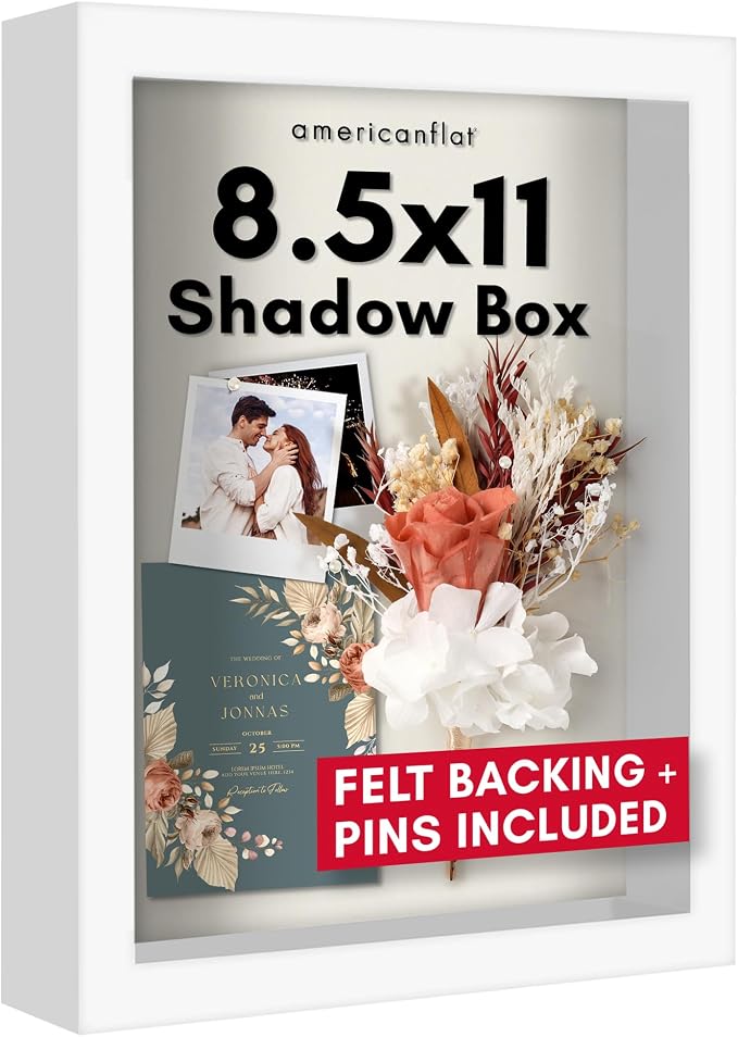 Americanflat 8.5x11 Shadow Box Frame by Americanflat