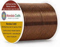 Mandala Crafts 18 Gauge Light Brown Anodized Aluminum Craft Wire, 100 FT | by MandalaCrafts