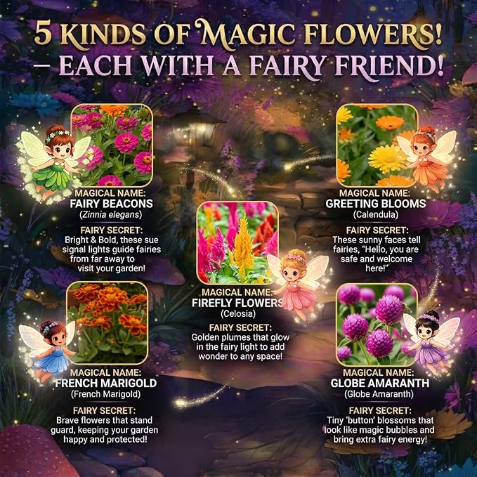 Fairy Garden Seed Kit | 5 Flower Varieties - Image 4