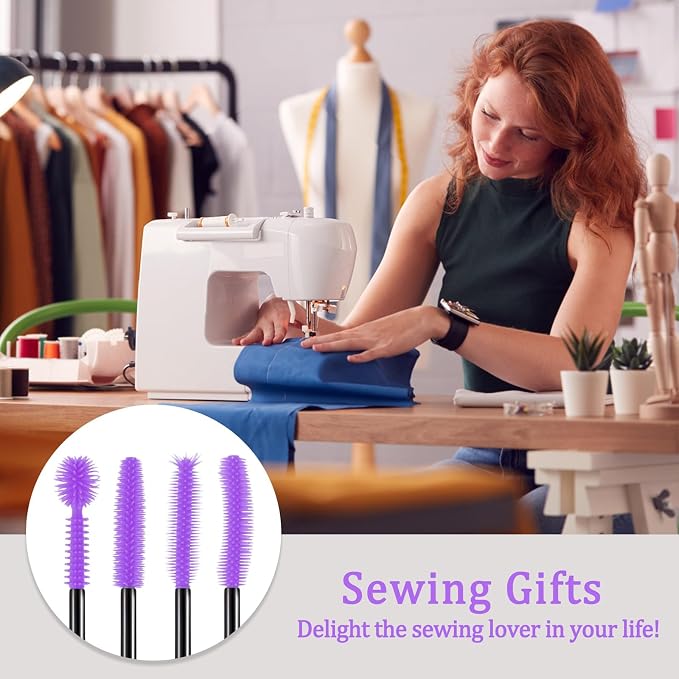 FJW Machine Cleaning Brushes, Reusable Silicone Dense Bristles Clean Brush - Image 5