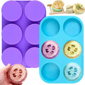 Sakolla 4oz Round Silicone Soap Molds, 3.15'' Cylindrical Soap Molds by Sakolla