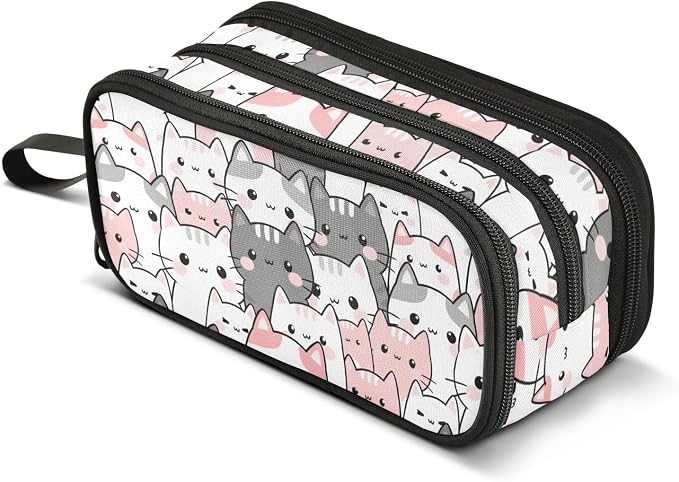 Cute Cats Kittens Pencil Case Box Boys Girls Large Pencil Pouch by BOENLE-WELCOMEYOURCOMING