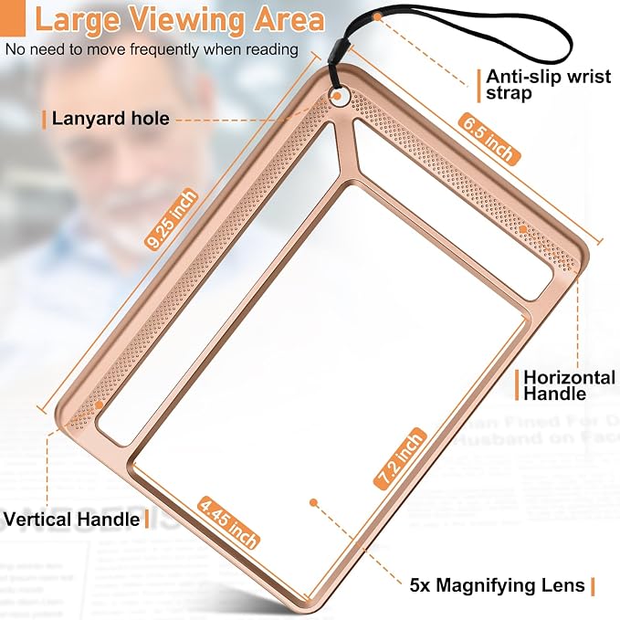 AKKYCVS 5X Full Page Magnifying Glass - Image 4