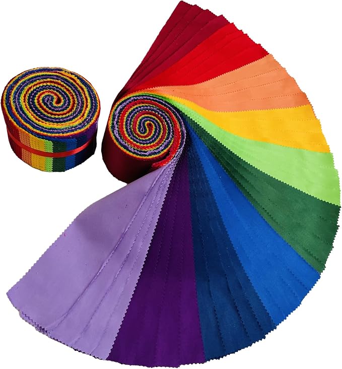 40 Strip Jelly Roll Fabric Strips - Image 6