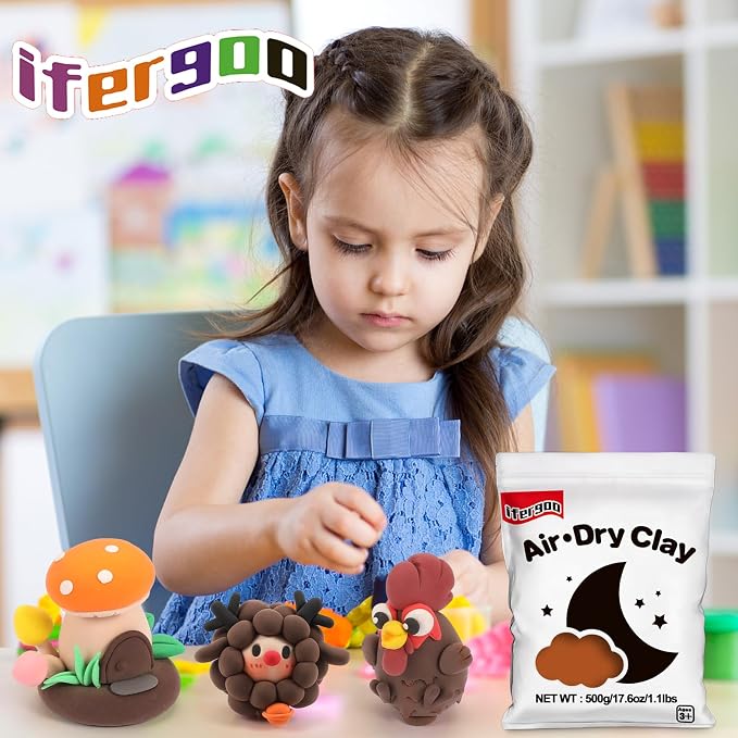 ifergoo Brown Air Dry Clay - Image 6