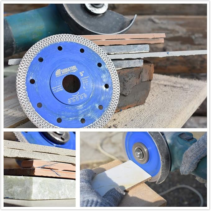 SHDIATOOL 9 Inch Diamond Saw Blade Cutting Porcelain Tile Ceramic Granite Marble Brick