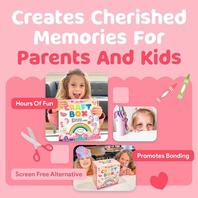 Mumaloo Kids Craft Kit – 10 Unicorn & Mermaid Art Projects | No Mess · All - Image 6