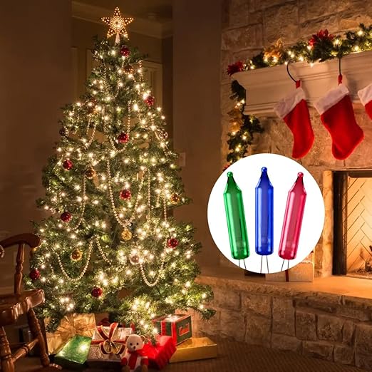 allsun 12-600Vac Christmas Light Tester with 50 pcs of 2.5 Volt Replacement Bulbs, BT20 Digital Battery Tester Electrical Test Kit