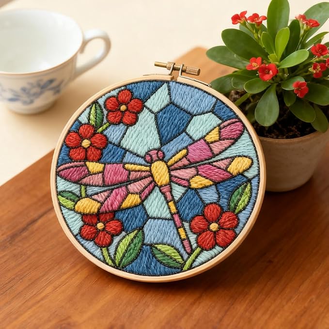 INFUNLY Dragonfly Punch Needle Kits - Image 5