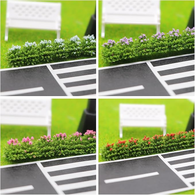Woohome 6 PCS Static Grass Model Flower Cluster Model Grass Tufts Set - Image 8