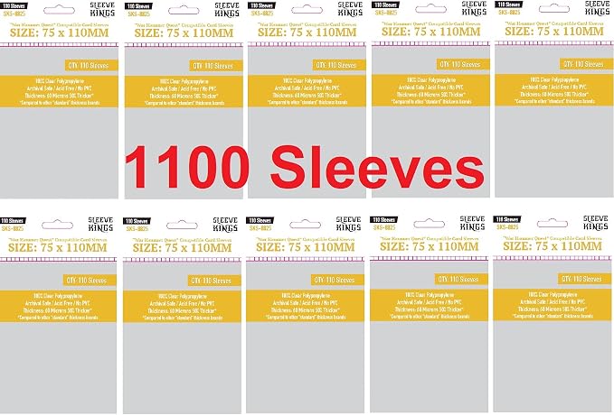 Sleeve Kings War Hammer Quest Compatible Sleeves 75 X 110 mm by SleeveKings