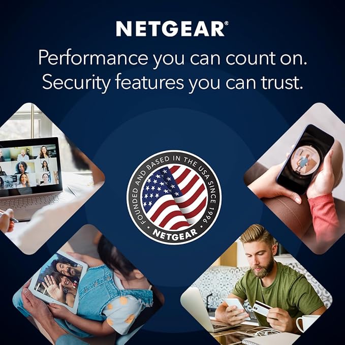 NETGEAR Orbi 770 Series Tri-Band WiFi 7 Mesh Add-on Satellite (RBE770) – Works with Orbi RBE772 and RBE773, Security Features, Up to 11Gbps, Covers up to 2,750 sq ft, 2.5 Gig LAN Ports