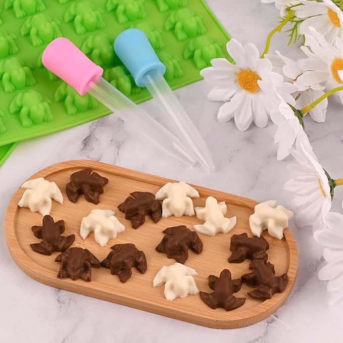 Sakolla Mini Frog Candy Molds, 100 Cavities Silicone Molds - Image 5