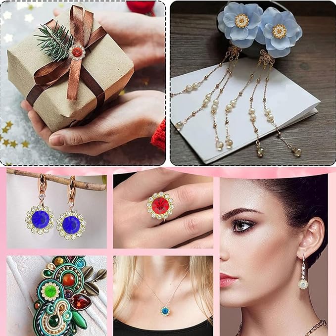 12mm 150pcs Glass AB Colorful Sew on Rhinestones, Crystals Gems Sewing - Image 3
